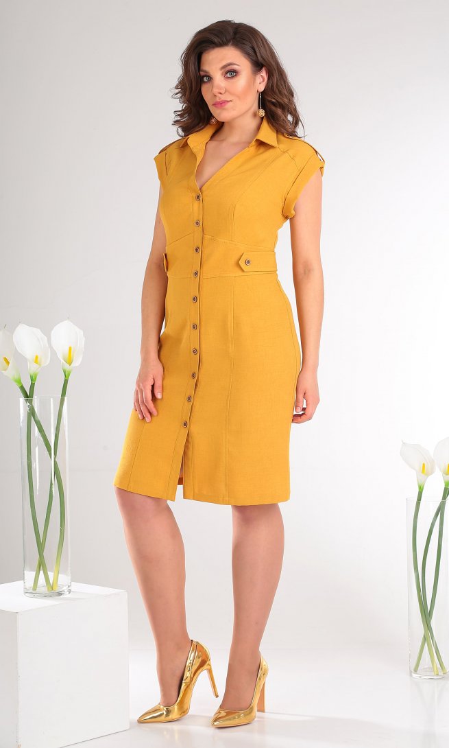 Платье Мода Юрс 2346 желтое