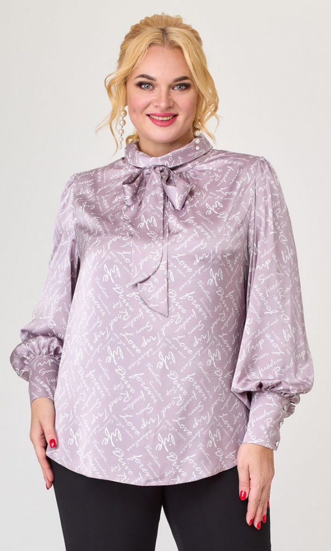 Блуза Svetlana style 1734 розовый+буквы