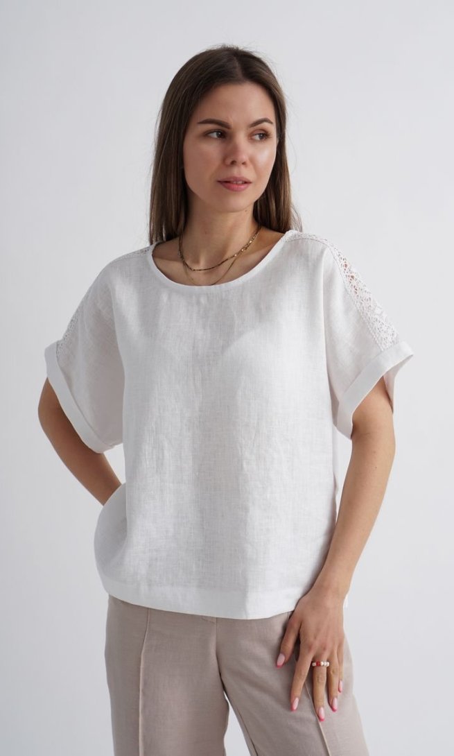 Блуза Mirolia 1175 белый