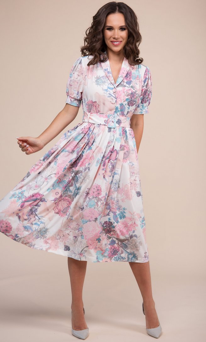 Платье Teffi Style 1411 розовое